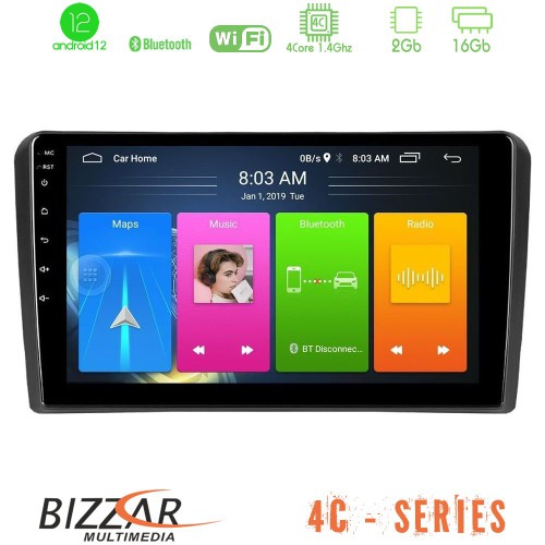 Bizzar 4C Series Audi A3 8P 4Core Android12 2+16GB Navigation Multimedia Tablet 9 Bizzar 4C Series Audi A3 8P 4Core Android12 2+16GB Navigation Multimedia Tablet 9