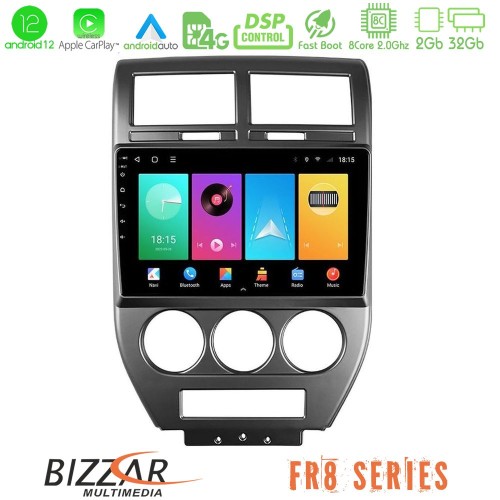 Bizzar FR8 Series Jeep Compass/Patriot 2007-2008 8core Android 11 2+32GB Navigation Multimedia Tablet 9 Bizzar FR8 Series Jeep Compass/Patriot 2007-2008 8core Android 11 2+32GB Navigation Multimedia Tablet 9