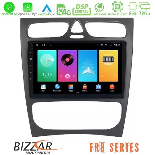 Bizzar FR8 Series Mercedes C Class (W203) 8core Android12 2+32GB Navigation Multimedia Tablet 9 Bizzar FR8 Series Mercedes C Class (W203) 8core Android12 2+32GB Navigation Multimedia Tablet 9