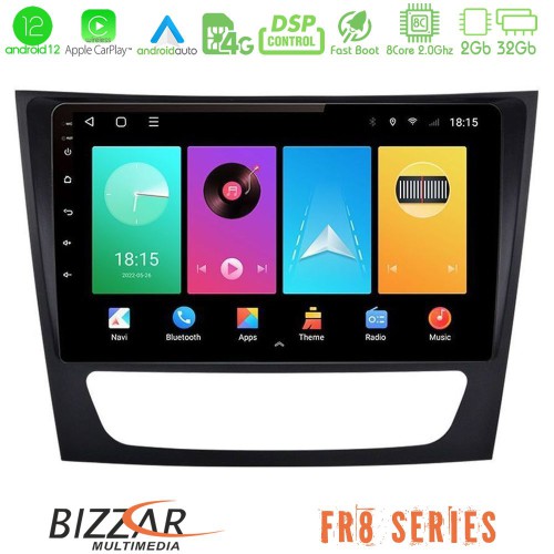 Bizzar FR8 Series Mercedes E Class / CLS Class 8core Android12 2+32GB Navigation Multimedia Bizzar FR8 Series Mercedes E Class / CLS Class 8core Android12 2+32GB Navigation Multimedia