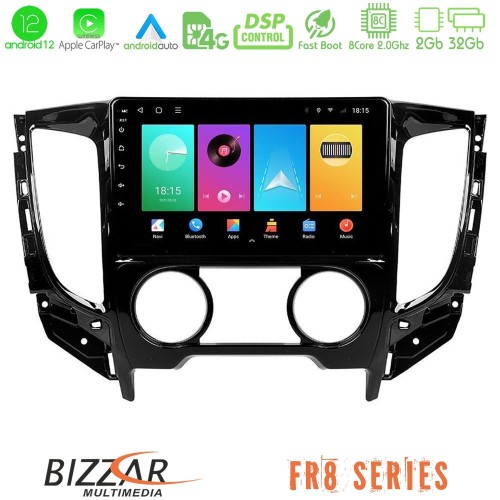 Bizzar FR8 Series Mitsubishi L200 2016> & Fiat Fullback (Manual A/C) 8core Android 11 2+32GB Navigation Multimedia Tablet 9" Bizzar FR8 Series Mitsubishi L200 2016> & Fiat Fullback (Manual A/C) 8core Android 11 2+32GB Navigation Multimedia Tablet 9"