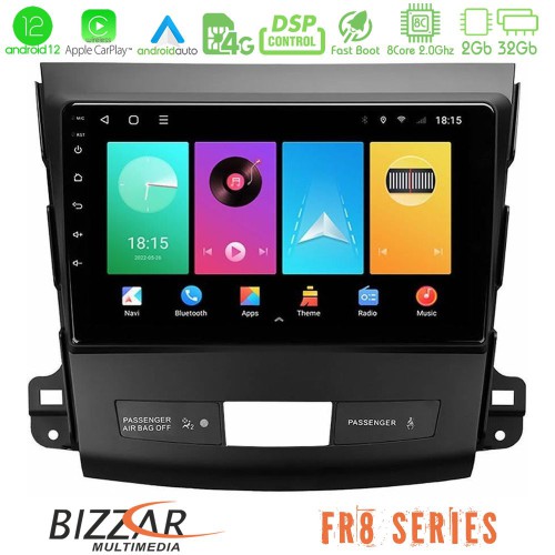 Bizzar FR8 Series Mitsubishi Outlander/Citroen C-Crosser/Peugeot 4007 8core Android12 2+32GB Navigation Multimedia Tablet 9 Bizzar FR8 Series Mitsubishi Outlander/Citroen C-Crosser/Peugeot 4007 8core Android12 2+32GB Navigation Multimedia Tablet 9