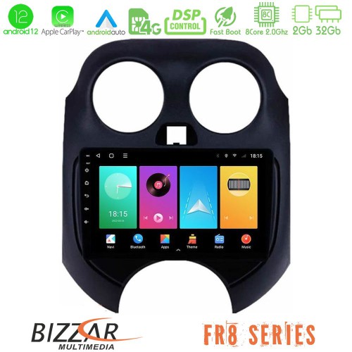 Bizzar FR8 Series Nissan Micra 2011-2014 8core Android12 2+32GB Navigation Multimedia Tablet 9 Bizzar FR8 Series Nissan Micra 2011-2014 8core Android12 2+32GB Navigation Multimedia Tablet 9
