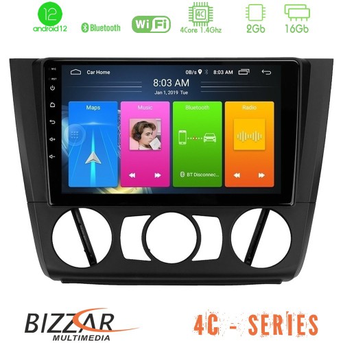 Bizzar 4C Series BMW 1Series E81/E82/E87/E88 (MANUAL A/C) 4Core Android12 2+16GB Navigation Multimedia Tablet 9 Bizzar 4C Series BMW 1Series E81/E82/E87/E88 (MANUAL A/C) 4Core Android12 2+16GB Navigation Multimedia Tablet 9