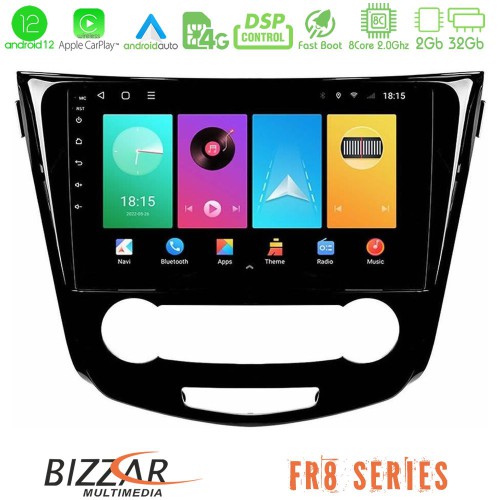 Bizzar FR8 Series Nissan Qashqai J11 (Manual A/C) 8core Android12 2+32GB Navigation Multimedia Tablet 10 Bizzar FR8 Series Nissan Qashqai J11 (Manual A/C) 8core Android12 2+32GB Navigation Multimedia Tablet 10