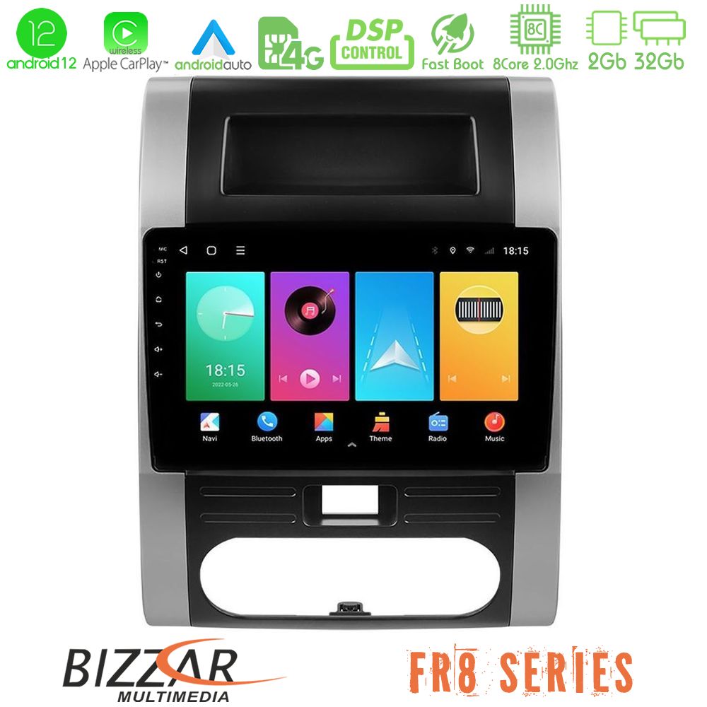 Bizzar FR8 Series Nissan X-Trail T31 8core Android12 2+32GB Navigation Multimedia Tablet 10