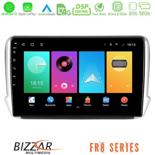 Bizzar FR8 Series Peugeot 208/2008 8core Android12 2+32GB Navigation Multimedia Tablet 10 Bizzar FR8 Series Peugeot 208/2008 8core Android12 2+32GB Navigation Multimedia Tablet 10