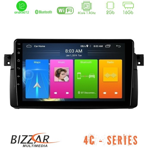Bizzar 4C Series BMW E46 4Core Android12 2+16GB Navigation Multimedia 9 Bizzar 4C Series BMW E46 4Core Android12 2+16GB Navigation Multimedia 9