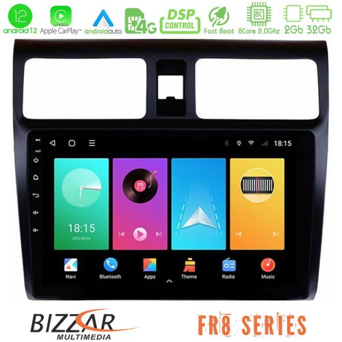 Bizzar FR8 Series Suzuki Swift 2005-2010 8core Android12 2+32GB Navigation Multimedia Tablet 10 Bizzar FR8 Series Suzuki Swift 2005-2010 8core Android12 2+32GB Navigation Multimedia Tablet 10