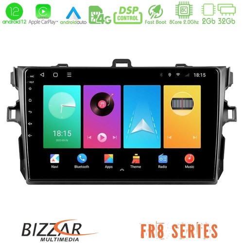 Bizzar FR8 Series Toyota Corolla 2007-2012 8core Android12 2+32GB Navigation Multimedia Tablet 9 Bizzar FR8 Series Toyota Corolla 2007-2012 8core Android12 2+32GB Navigation Multimedia Tablet 9
