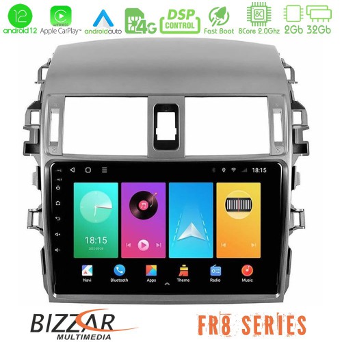 Bizzar FR8 Series Toyota Corolla 2008-2010 8core Android12 2+32GB Navigation Multimedia Tablet 9 Bizzar FR8 Series Toyota Corolla 2008-2010 8core Android12 2+32GB Navigation Multimedia Tablet 9