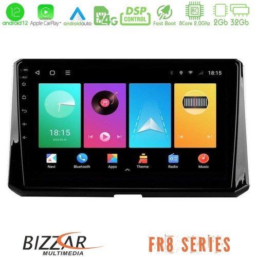 Bizzar FR8 Series Toyota Corolla 2019-2022 8core Android12 2+32GB Navigation Multimedia Tablet 9 Bizzar FR8 Series Toyota Corolla 2019-2022 8core Android12 2+32GB Navigation Multimedia Tablet 9