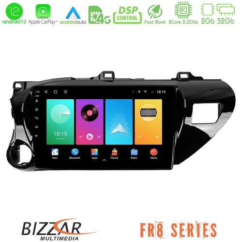 Bizzar FR8 Series Toyota Hilux 2017-2021 8core Android12 2+32GB Navigation Multimedia Tablet 10 Bizzar FR8 Series Toyota Hilux 2017-2021 8core Android12 2+32GB Navigation Multimedia Tablet 10