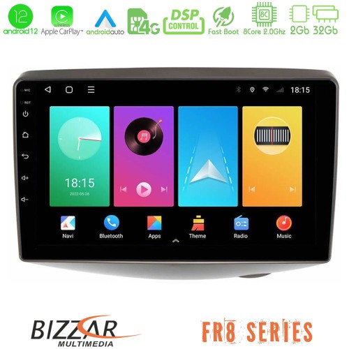 Bizzar FR8 Series Toyota Yaris 1999 - 2006 8core Android12 2+32GB Navigation Multimedia Tablet 9 Bizzar FR8 Series Toyota Yaris 1999 - 2006 8core Android12 2+32GB Navigation Multimedia Tablet 9