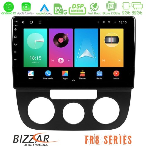 Bizzar FR8 Series VW Jetta 8core Android12 2+32GB Navigation Multimedia Tablet 10
