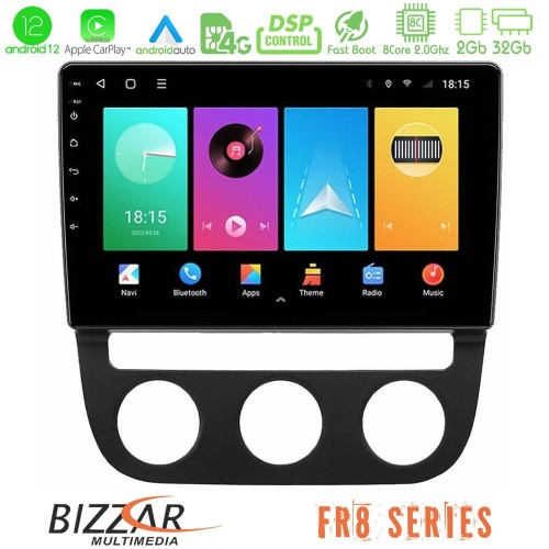 Bizzar FR8 Series VW Jetta 8core Android12 2+32GB Navigation Multimedia Tablet 10