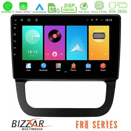 Bizzar FR8 Series VW Jetta 8core Android12 2+32GB Navigation Multimedia Tablet 10