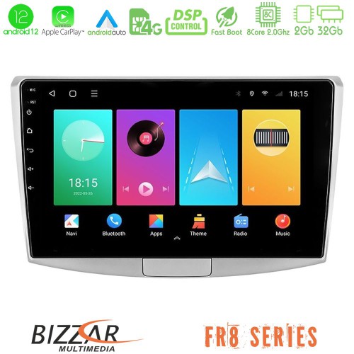 Bizzar FR8 Series VW Passat 8core Android12 2+32GB Navigation Multimedia Tablet 10