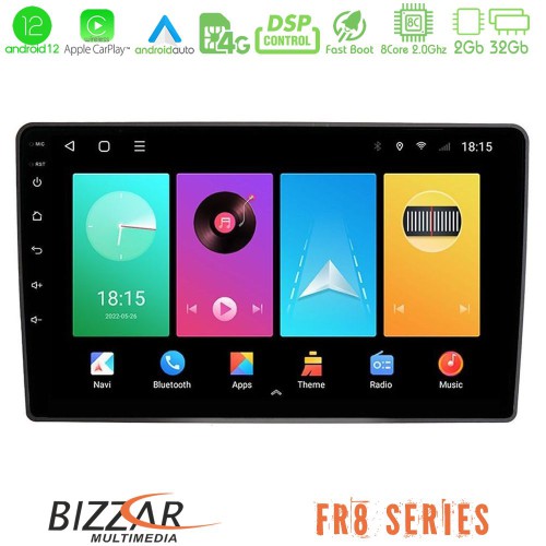 Bizzar FR8 Series VW Passat 8core Android12 2+32GB Navigation Multimedia Tablet 9