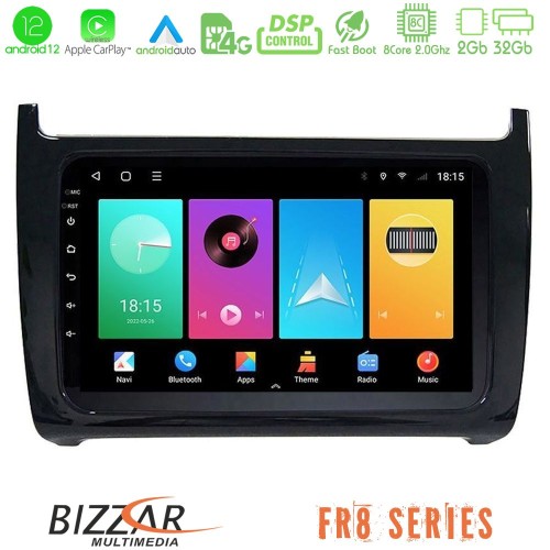 Bizzar FR8 Series Vw Polo 8core Android12 2+32GB Navigation Multimedia Tablet 9