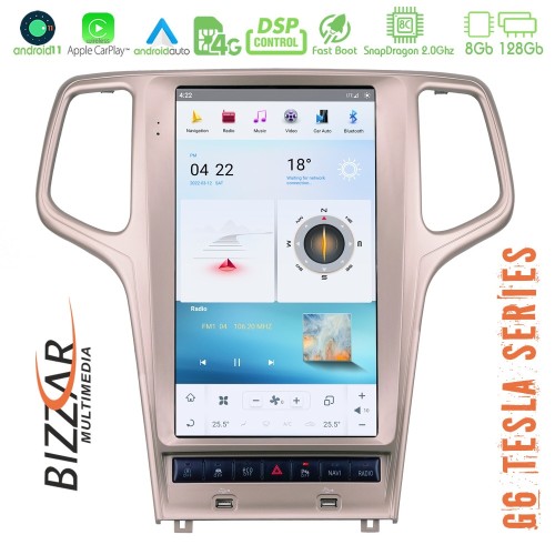 Bizzar Grand Cherokee 2014-2019 Android 11 (8+128GB) Tesla Multimedia Station 13,6 Bizzar Grand Cherokee 2014-2019 Android 11 (8+128GB) Tesla Multimedia Station 13,6