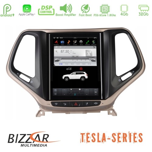 Bizzar Jeep Cherokee 2014-2019 Tesla 10.4 Bizzar Jeep Cherokee 2014-2019 Tesla 10.4