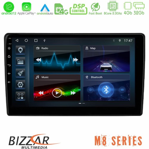 Bizzar M8 Series 8Core Android12 4+32GB Navigation Multimedia Tablet 10