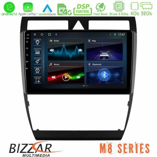 Bizzar M8 Series Audi A6 (C5) 1997-2004 8core Android12 4+32GB Navigation Multimedia Tablet 9