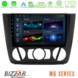 Bizzar M8 Series BMW 1Series E81/E82/E87/E88 (MANUAL A/C) 8core Android12 4+32GB Navigation Multimedia Tablet 9
