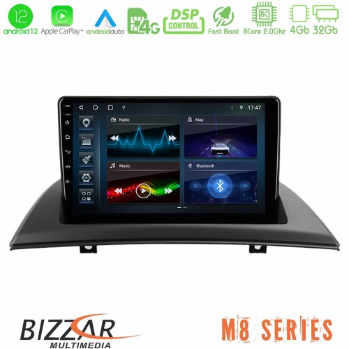 Bizzar M8 Series BMW E83 8Core Android12 4+32GB Navigation Multimedia Tablet 9