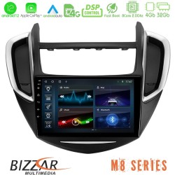 Bizzar M8 Series Chevrolet Trax 2013-2020 8core Android12 4+32GB Navigation Multimedia Tablet 9