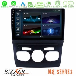 Bizzar M8 Series Citroen C4L 8core Android12 4+32GB Navigation Multimedia Tablet 10