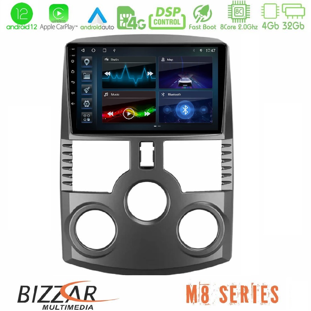 Bizzar M8 Series Daihatsu Terios 8core Android12 4+32GB Navigation Multimedia Tablet 9