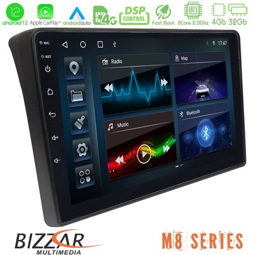 Bizzar M8 Series Fiat Ducato/Citroen Jumper/Peugeot Boxer 8core Android12 4+32GB Navigation Multimedia Tablet 9