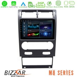 Bizzar M8 Series Ford Mondeo 2004-2007 8core Android12 4+32GB Navigation Multimedia Tablet 9