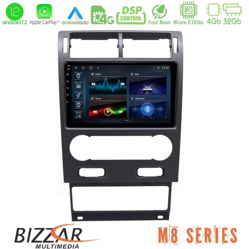 Bizzar M8 Series Ford Mondeo 2004-2007 8core Android12 4+32GB Navigation Multimedia Tablet 9