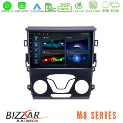 Bizzar M8 Series Ford Mondeo 2014-2017 8core Android12 4+32GB Navigation Multimedia Tablet 9