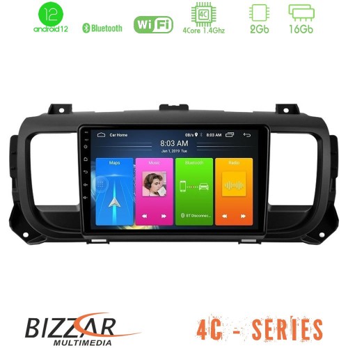 Bizzar 4C Series Citroen/Peugeot/Opel/Toyota 4Core Android12 2+16GB Navigation Multimedia Tablet 9 Bizzar 4C Series Citroen/Peugeot/Opel/Toyota 4Core Android12 2+16GB Navigation Multimedia Tablet 9