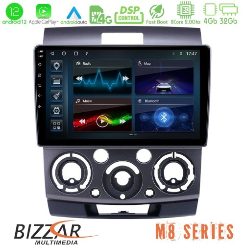 Bizzar M8 Series Ford Ranger/Mazda BT50 8core Android12 4+32GB Navigation Multimedia Tablet 9