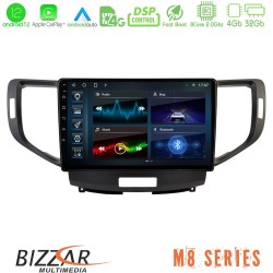 Bizzar M8 Series Honda Accord 2008-2015 8core Android12 4+32GB Navigation Multimedia Tablet 9