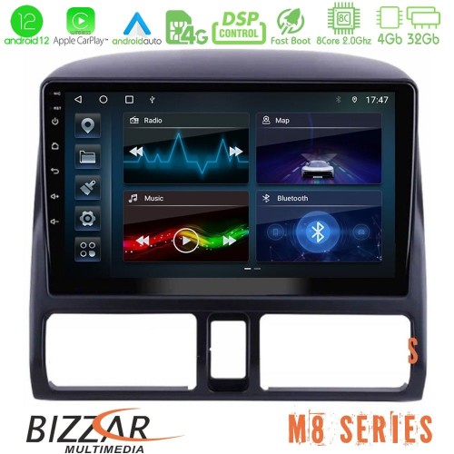 Bizzar M8 Series Honda CRV 2002-2006 8core Android12 4+32GB Navigation Multimedia Tablet 9