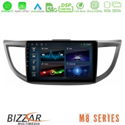 Bizzar M8 Series Honda CRV 2012-2017 8core Android12 4+32GB Navigation Multimedia Tablet 9