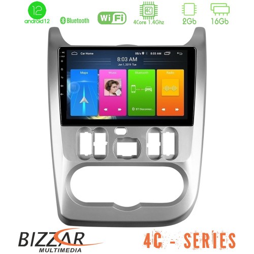 Bizzar 4C Series Dacia Duster/Sandero/Logan 4Core Android12 2+16GB Navigation Multimedia Tablet 9 Bizzar 4C Series Dacia Duster/Sandero/Logan 4Core Android12 2+16GB Navigation Multimedia Tablet 9