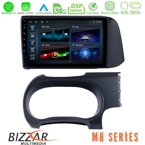 Bizzar M8 Series Hyundai i10 8core Android12 4+32GB Navigation Multimedia Tablet 9
