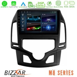 Bizzar M8 Series Hyundai i30 2007-2012 Auto A/C 8core Android12 4+32GB Navigation Multimedia Tablet 9