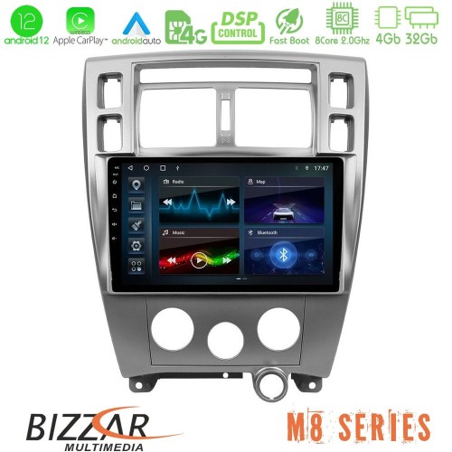 Bizzar M8 Series Hyundai Tucson 8core Android12 4+32GB Navigation Multimedia Tablet 9