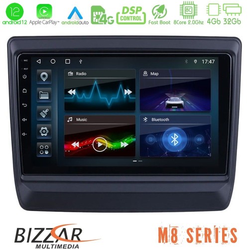 Bizzar M8 Series Isuzu D-MAX 2020-2023 8core Android12 4+32GB Navigation Multimedia Tablet 9