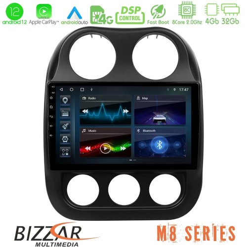 Bizzar M8 Series Jeep Compass 2012-2016 8core Android12 4+32GB Navigation Multimedia Tablet 9 Bizzar M8 Series Jeep Compass 2012-2016 8core Android12 4+32GB Navigation Multimedia Tablet 9