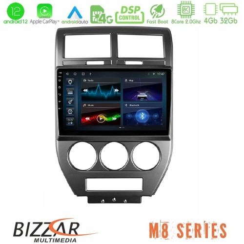 Bizzar M8 Series Jeep Compass/Patriot 2007-2008 8core Android12 4+32GB Navigation Multimedia Tablet 10 Bizzar M8 Series Jeep Compass/Patriot 2007-2008 8core Android12 4+32GB Navigation Multimedia Tablet 10