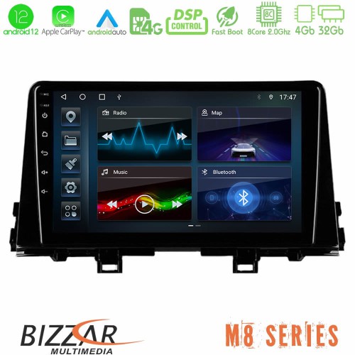 Bizzar M8 Series Kia Picanto 2017-2021 8Core Android12 4+32GB Navigation Multimedia Tablet 9